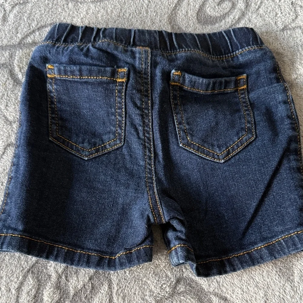 jumping beans Dark Blue Denim Shorts with Drawstring